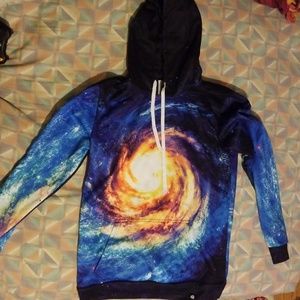 Galaxy fleece hoodie